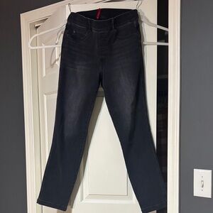 SPANX Women's Straight Leg Black Jeans Sz M